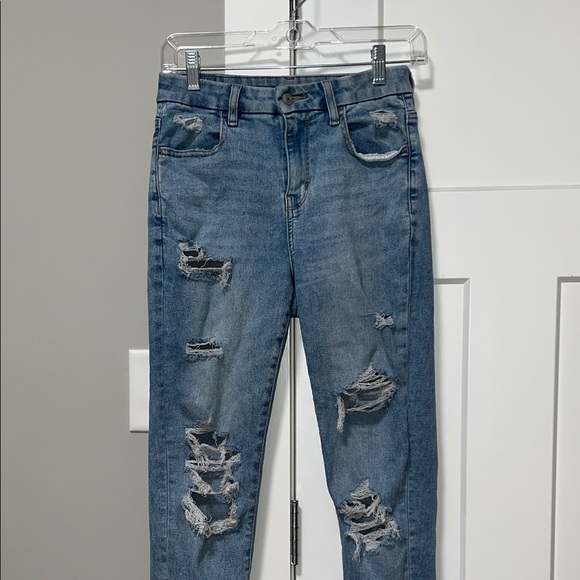 American Eagle Outfitters Denim - American Eagle Outfitters Ripped Blue Boyfriend Jeans